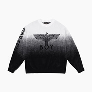 BOY LONDON【冬日暖陽(yáng)】BOYLONDON2025秋季新款漸變休閑套頭針織毛衣N60034 黑色 XS