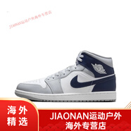 耐克（NIKE）男鞋Air Jordan 1 Mid AJ1煙灰色灰白女鞋桑德紫籃球鞋554724 DQ8426-104 40