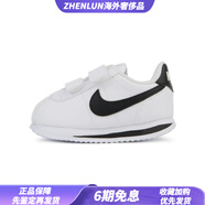 耐克（NIKE）CortezBasicSLbasicsl舒適百搭防滑減震低幫跑步鞋黑白色嬰幼童 10C
