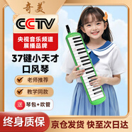 奇美37鍵小天才教學(xué)推薦口風(fēng)琴（綠色、EVA輕便硬包、配吹奏說明）