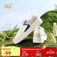 361°運動(dòng)男鞋春夏季情侶透氣厚底增高小白休閑板鞋子男672426611-3