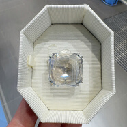 施華洛世奇（SWAROVSKI）Mesmera方形大顆粒白水晶耳夾式耳環(huán)耳釘女單只 白色 單只