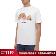 PALM ANGELS 斷頭熊 男女通用棉質印花圖案短袖T恤衫 PMAA001 F21JER023 白色 L