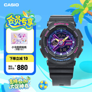 卡西歐（CASIO）BABY-G BA-110系列 原宿風(fēng)小魔女活力少女運動(dòng)時(shí)尚女士手表送女友 BA-110XTM-1APR