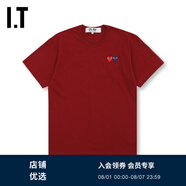 PLAY COMME DES GARCONS CDG IT 川久保玲女裝短袖T恤秋 BDX/酒紅色 M