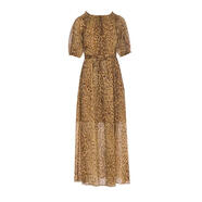 LIU JO女裝豹紋連衣裙腰帶禮服派對約會(huì ) 花色 均碼 |44