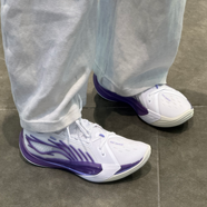 李寧音速13籃球鞋2025新款男子輕量高回彈實戰(zhàn)專業(yè)比賽鞋ABAV025 標準白/礦紫色ABAV025-7 39