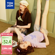 唐獅（TonLion）2025短袖T恤女半袖體恤chic寬松上衣