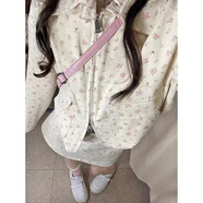 伊琦蕾秋季溫柔系穿搭女韓版減齡吊帶寬松外套百搭半身裙小個(gè)子一整套 單件黃色外套 M