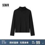 森馬（Semir）森柔毛衫|毛衣女基礎款高領(lǐng)緊身2024冬季純色套頭衫109724107011