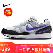 耐克NIKE男子運(yùn)動休閑鞋AIR SPAN II低幫運(yùn)動鞋AH8047-013黑白紫43