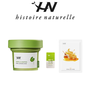 荷諾（histoire naturelle）積雪草軟膜清潔泥膜收縮深層黑頭粉刺保濕毛孔凈顏涂抹面膜 泥膜120g+泥膜5g+蜂王漿面膜*1
