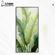 畫大芬大芬高檔玄關裝飾畫掛畫家大業(yè)大入戶門植物畫平面豎版豎款感落地 家大業(yè)大B 90*180晶瓷平面鋁合金金框