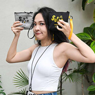 M SquareX SUPERMONKEY聯(lián)名系列多功能證件小手方包便攜洗漱包大容量包包 小手包【灰色】