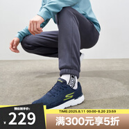 SKECHERS斯凱奇情侶鞋 RUN 400輕質(zhì)運動鞋男女透氣網(wǎng)布休閑跑步鞋 54354/NVLM男款-海軍藍/檸檬色 42.5