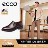 愛步（ECCO）男士皮鞋 商務(wù)英倫風(fēng)樂福鞋一腳蹬鞋商務(wù)休閑男鞋 都市倫敦525624 可可棕52562401482 43