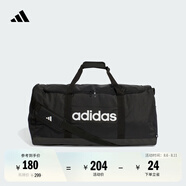 adidas大容量運(yùn)動健身斜挎手拎包男女春季新款阿迪達(dá)斯官方JE8344 黑色/白色   NS