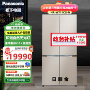 松下（Panasonic）挪威海冰箱700升十字四門零嵌入式電冰箱風冷除菌凈味NR-W711CG-N