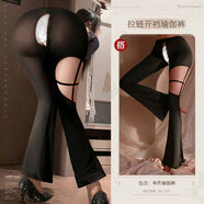 性感情趣內衣新款瑜伽褲開(kāi)襠激情睡衣床上戰袍衣服女1226 拉鏈開(kāi)襠瑜伽褲微喇顯腿長(cháng) 均碼建議體重80120斤
