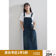獨束大碼女裝【雙版可選】復古背帶裙女氣質(zhì)背帶褲春裝新款修身裙子 背帶裙 L (尺碼：2)