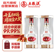  五糧液 濃香型白酒 39度 500ml*2 雙單瓶（含禮袋）