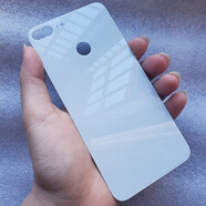 適用后蓋 honor9lite玻璃后殼手機后蓋電池蓋片 珠光白 榮耀9青春版鋼化玻璃后蓋 (送工具+膠水+教程)