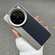 適創(chuàng  )白月光呀~秒變相機高端荔枝皮紋適用vivoX200s手機殼x200promini新OPPOFindx8s+金屬銀x8Ultra全包 【藍色】相機 皮紋 vivo X200S