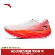 安踏（ANTA）C202 6代丨馬拉松碳板競速跑鞋 【男款】紙莎白/熒光艷紅/橘-3 42
