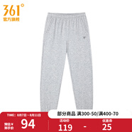 361度運動褲女冬季針織長褲女子常規(guī)舒適褲子 淺瓦花灰 XL