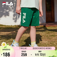 FILA斐樂童裝兒童短褲2025年夏季男女中大童休閑運(yùn)動(dòng)五分褲潮