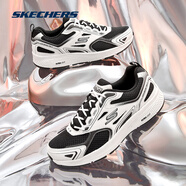 斯凱奇（Skechers）跑鞋男鞋夏季軟底透氣運(yùn)動鞋2025新品厚底緩震耐磨休閑鞋輕質(zhì)