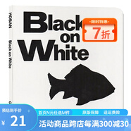 英文原版  Black on white 白看黑 紙板書 幼兒啟蒙認知繪本圖畫書 吳敏蘭推薦 綠山墻