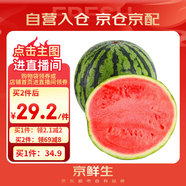 京鮮生 無籽麒麟大西瓜 1粒裝 7-9斤 生鮮水果