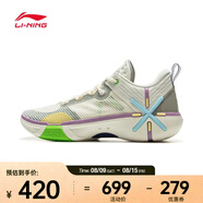 李寧（LI-NING）2025年男子韋德幻影6V2籃球鞋 ABPV021-3 42