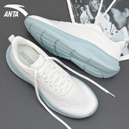 安踏（ANTA）男鞋運動(dòng)鞋子男春季網(wǎng)面軟底透氣飛織跑步鞋戶(hù)外減震耐磨訓練鞋 象牙白 漫步2 45