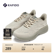 Rapido靂霹道春秋男女同款休閑基礎(chǔ)簡(jiǎn)約時(shí)尚舒適運(yùn)動(dòng)鞋厚底鞋CQ46K3S02 卡其色 44