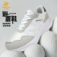 邁飛星邁飛星MFXZG耐磨輕便運(yùn)動(dòng)鞋透氣慢跑男鞋通勤輕薄網(wǎng)面減震女鞋 2457-3灰白色 40