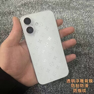 之宋適用蘋(píng)果16手機后蓋保護貼膜16pro透明浮雕貼紙iPhone16promax磨 透明后膜[透明9號]兩片裝 iphone其他型號