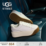 UGG春季新款女士輕便厚底EZ杜茨休閑鞋 1167499WHT|白色 38