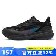 361度男鞋防護(hù)跑鞋防潑水2025春季新款潮流針織鞋面緩震回彈休閑運(yùn)動(dòng)鞋 曜石黑/數(shù)字青藍(lán) 44