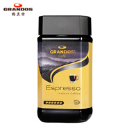 格蘭特（GRANDOS）特濃純黑速溶咖啡100g 德國(guó)原裝進(jìn)口