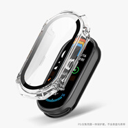 北勾適用小米手環(huán)10保護膜 小米10手環(huán)手表鋼化膜9nfc版貼膜pro保護殼新款手環(huán)表膜曲面屏防爆屏幕貼膜 【透明】全包PC殼+鋼化膜【殼膜一體】 小米手環(huán)10陶瓷板