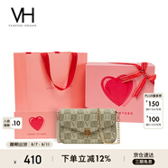 VANESSA HOGAN【七夕禮物】VH女包山茶花信封包高級感包包老花鏈條包單肩斜挎包