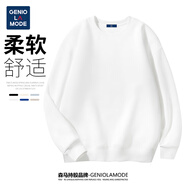 GENIOLAMODE森馬集團(tuán)衛(wèi)衣男日系純色休閑圓領(lǐng)套頭上衣寬松舒適百搭長(zhǎng)袖