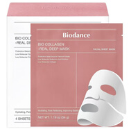 BIODANCEBiodance生物膠原蛋白灌注面膜分體式補(bǔ)水保濕貼片face mask 粉色biodance(1盒4片)
