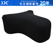 JJC 相機內(nèi)膽包 收納保護套 適用于索尼A6600 A6100 A6000 A5100 A6300 A6400 ZV-E10 RX1RII微單配件 OC-S3BK大號 黑色