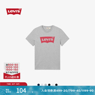 Levi's李維斯情侶美式寬松印花時(shí)尚簡約舒適潮流純棉圓領(lǐng)短袖T恤 灰色 002A0-0003 XL