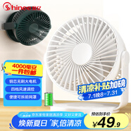 賽億風(fēng)寶蓄電小風(fēng)扇電風(fēng)扇小臺(tái)扇迷你USB手持便攜風(fēng)扇小型學(xué)生宿舍床頭辦公室靜音桌面小電扇4000毫安