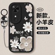淺笙適用榮耀Play10C手機殼NIC-AN00新款硅膠軟殼華為Play10C小清新高級5G全包防摔外殼網(wǎng)紅少女保護套 【油畫(huà)花-黑色】送掛環(huán)+鋼化膜 榮耀Play10C
