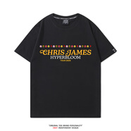 擎冬Chris James中國巡演Hyperbloom Tour應(yīng)援周邊T恤短袖夏季休閑潮 黑色 短袖-01 Chris James2025巡 S